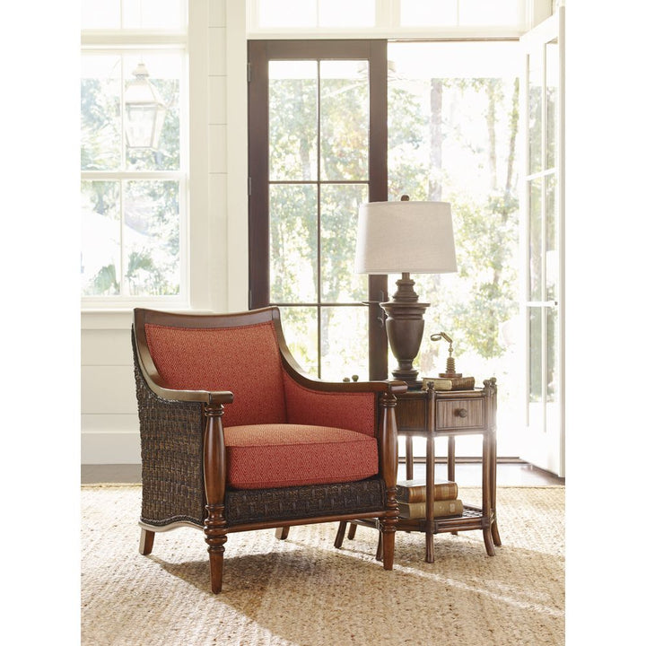 Flamingo Octagonal End Table - Caribbean Sunset