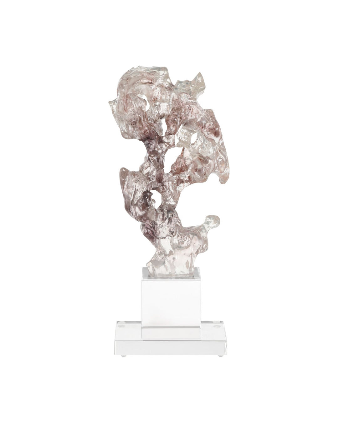 Decorative Objects Faux Rock Crystal Medium Sculpture