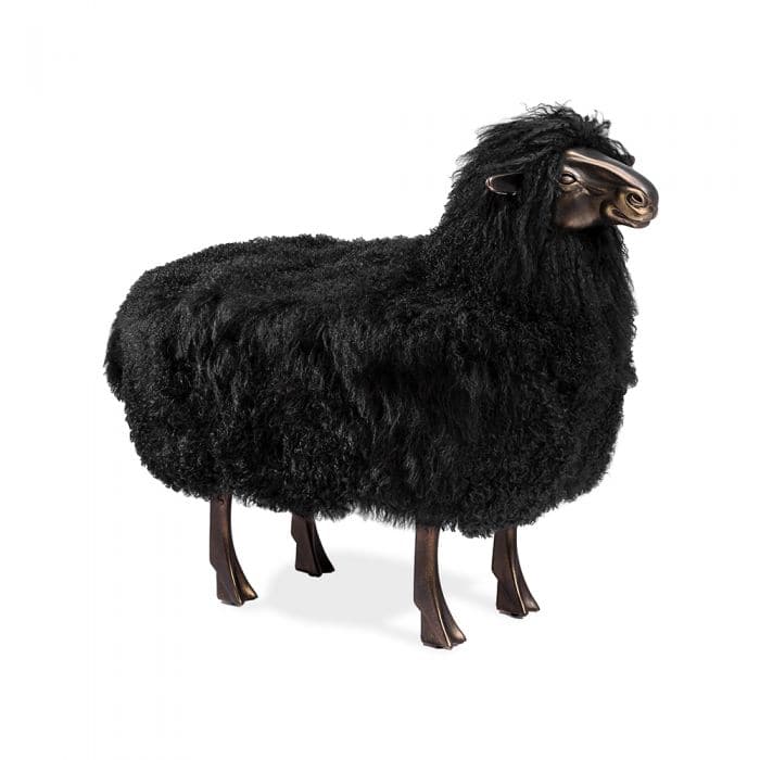 Decorative Objects Allison Sheep Sculpture - Black