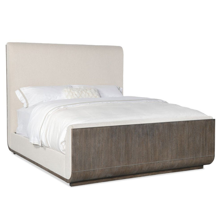 Beds Pulse Cal King Upholstered Panel Bed - Dark Wood