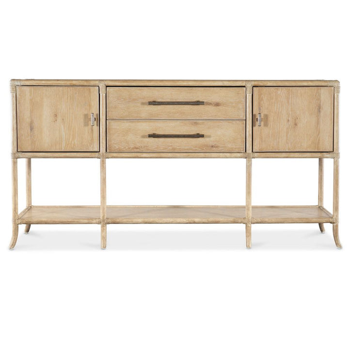 Sideboards & Credenzas Solace Pole Rattan Sideboard - Light Wood