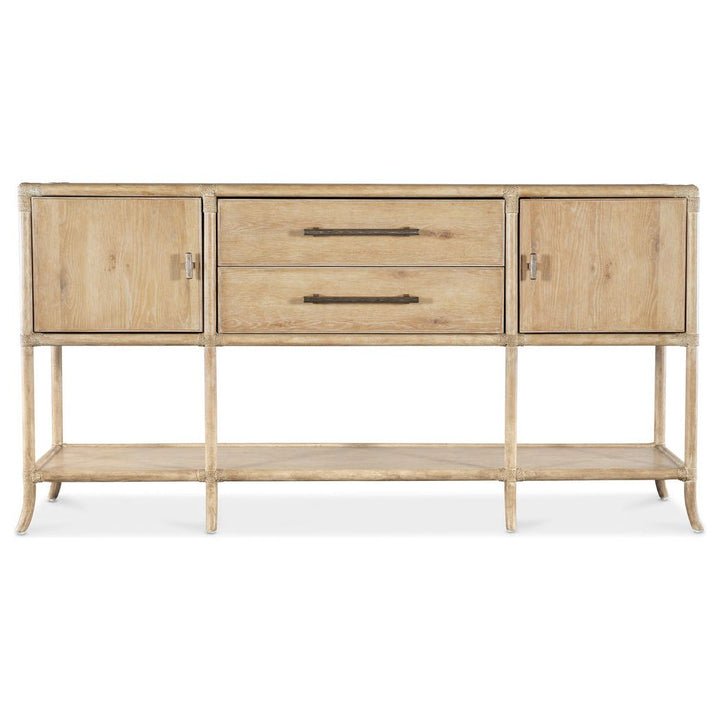 Sideboards & Credenzas Retreat Pole Rattan Sideboard - Light Wood
