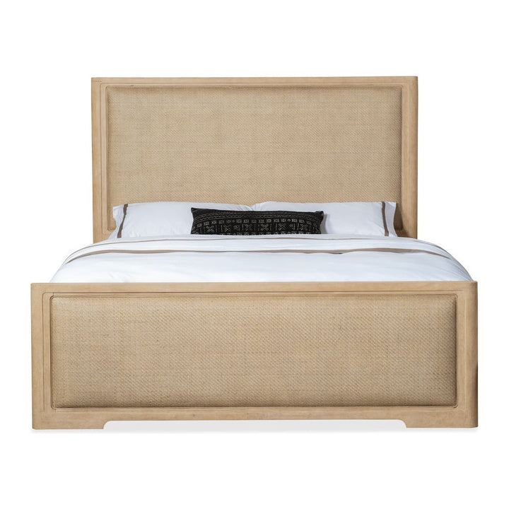 Beds Retreat California King Cane Panel Bed - Light Wood