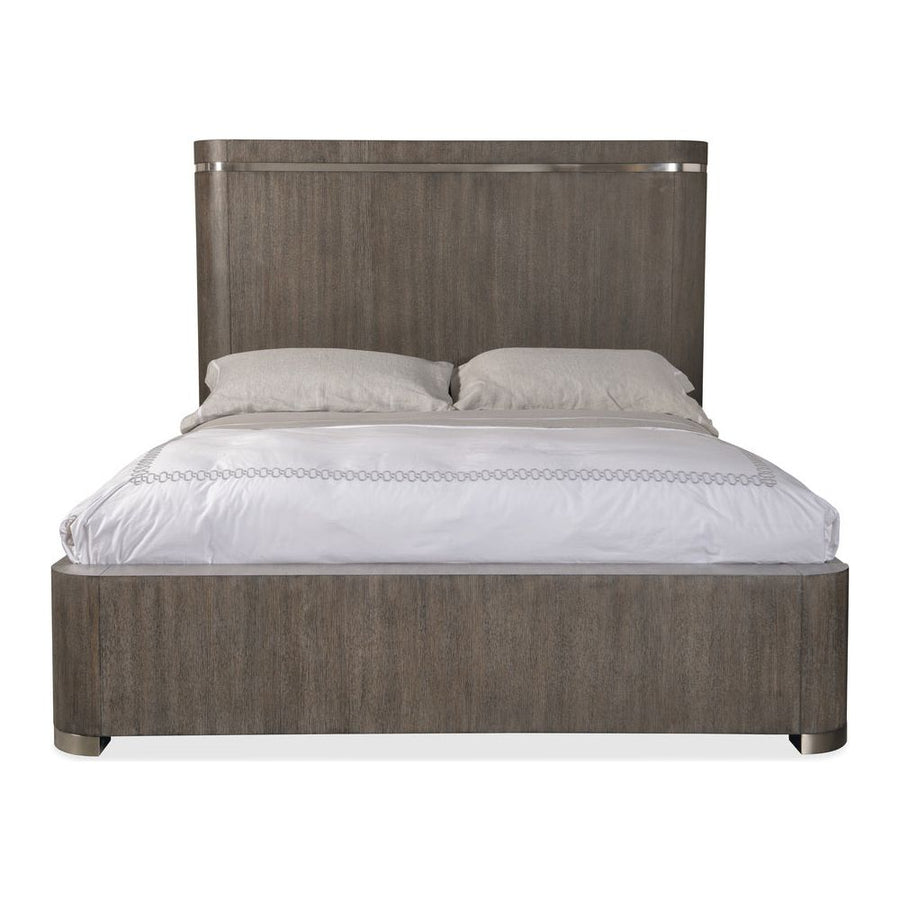 Beds Modern Mood Cal King Panel Bed - Dark Wood