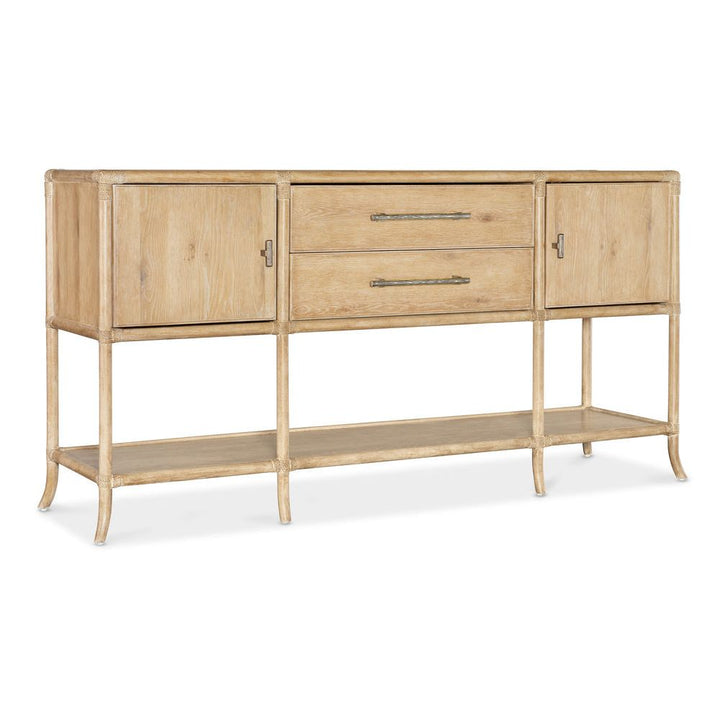 Sideboards & Credenzas Solace Pole Rattan Sideboard - Light Wood