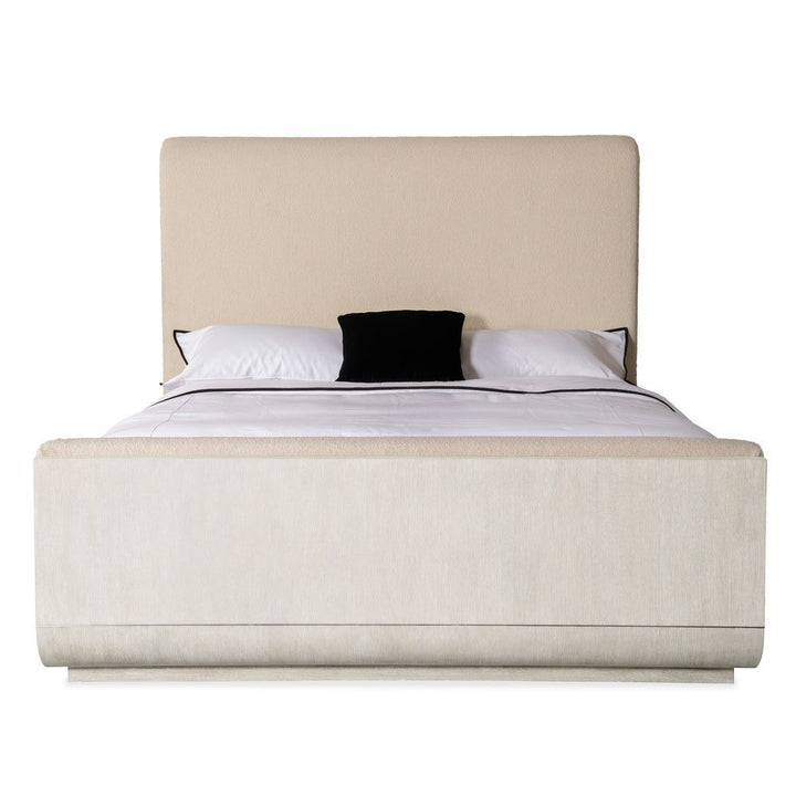 Beds Pulse King Upholstered Panel Bed - Light Wood