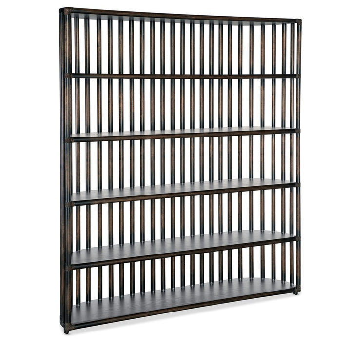 Bookcases & Etageres Solace Slatted Bookcase - Dark Wood