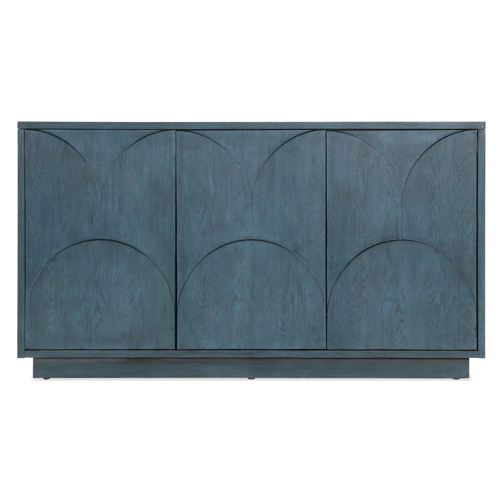 Sideboards & Credenzas Melange Round Valley Three Door Entertainment Credenza
