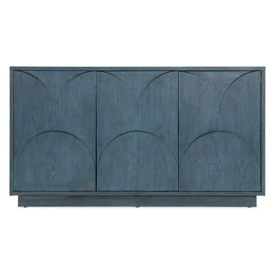 Sideboards & Credenzas Melange Round Valley Three Door Entertainment Credenza