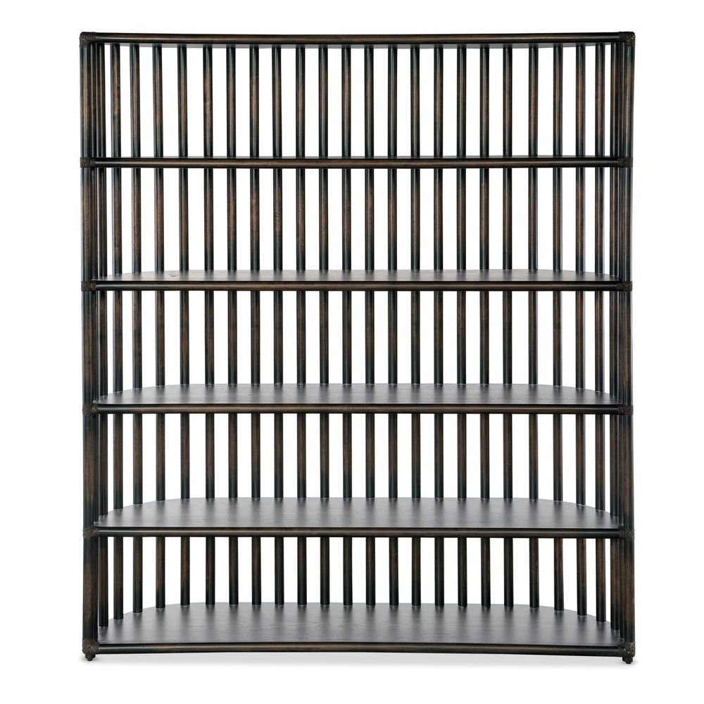 Bookcases & Etageres Solace Slatted Bookcase - Dark Wood