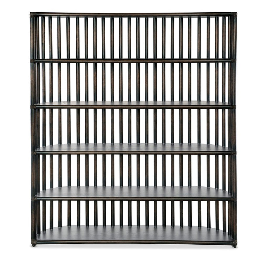 Bookcases & Etageres Solace Slatted Bookcase - Dark Wood