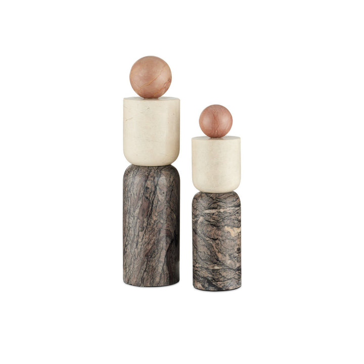 Moreno Marble Objects Set of 2