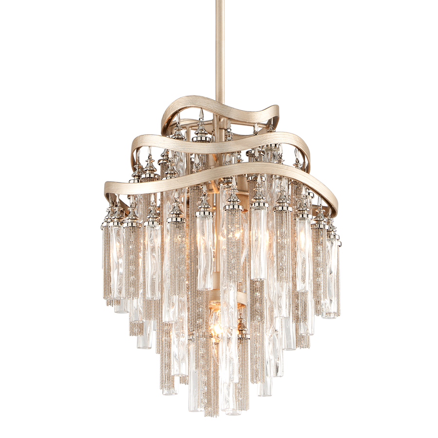 Chandeliers Chimera Chandelier - Warm Silver Leaf 3 Lights