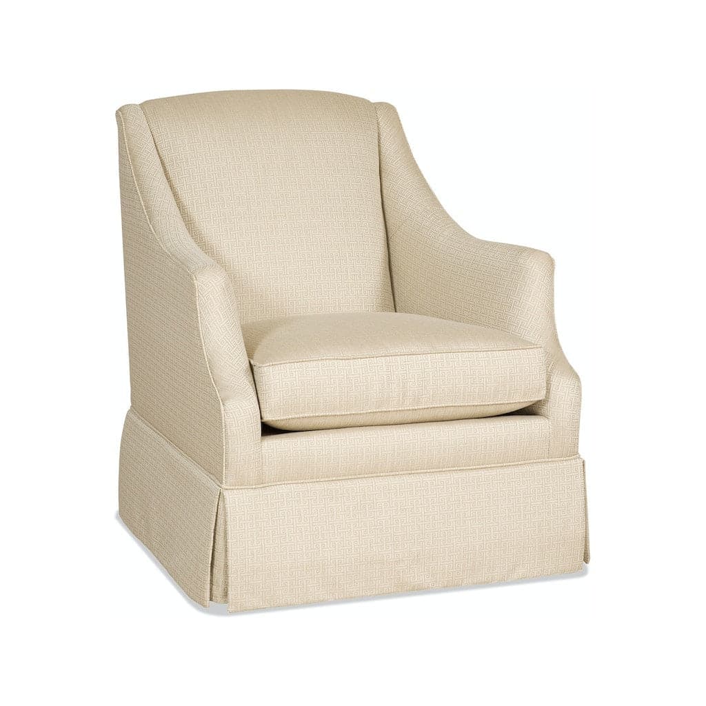 Lark Skirted Swivel Glider-Hooker Furniture Custom-HFC-1765-Lounge Chairs-1-France and Son
