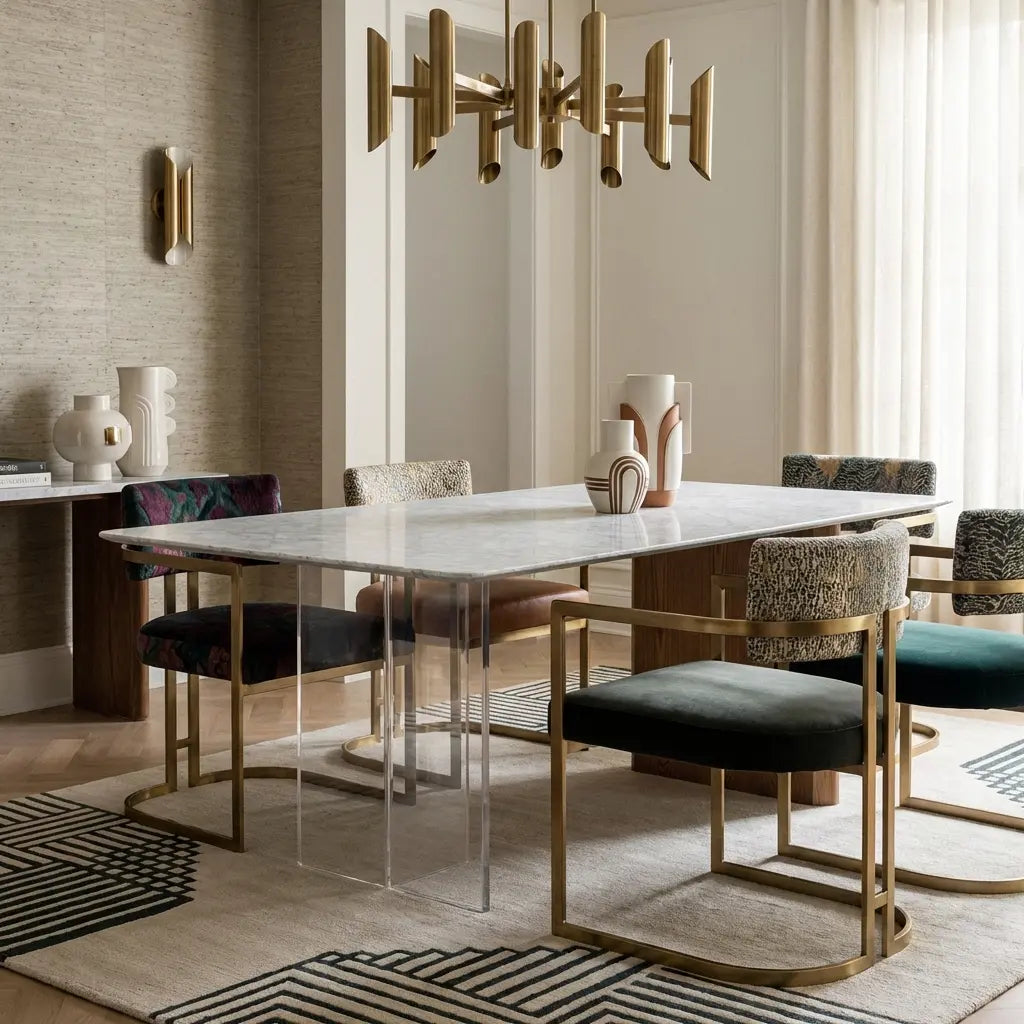 Coughlin Marble Dining Table - 71 in Rectangle