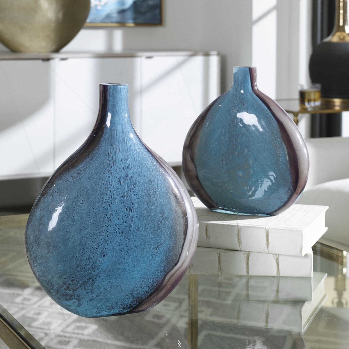 Adrie Art Glass Vases - S/2 – France & Son