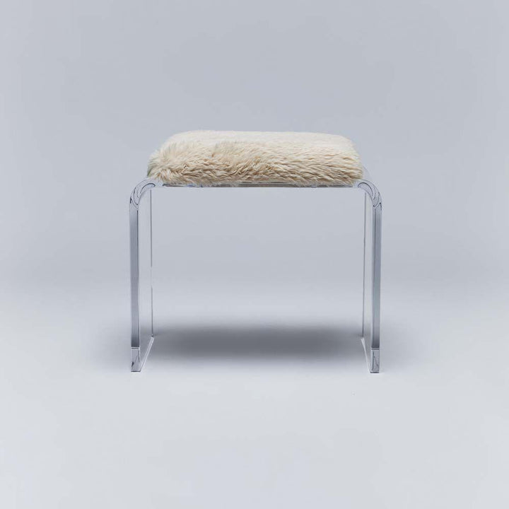 Stools & Ottomans Mira Acrylic Stool - Almond