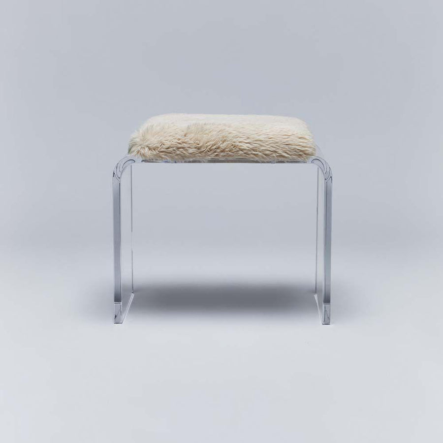 Stools & Ottomans Mira Acrylic Stool - Almond