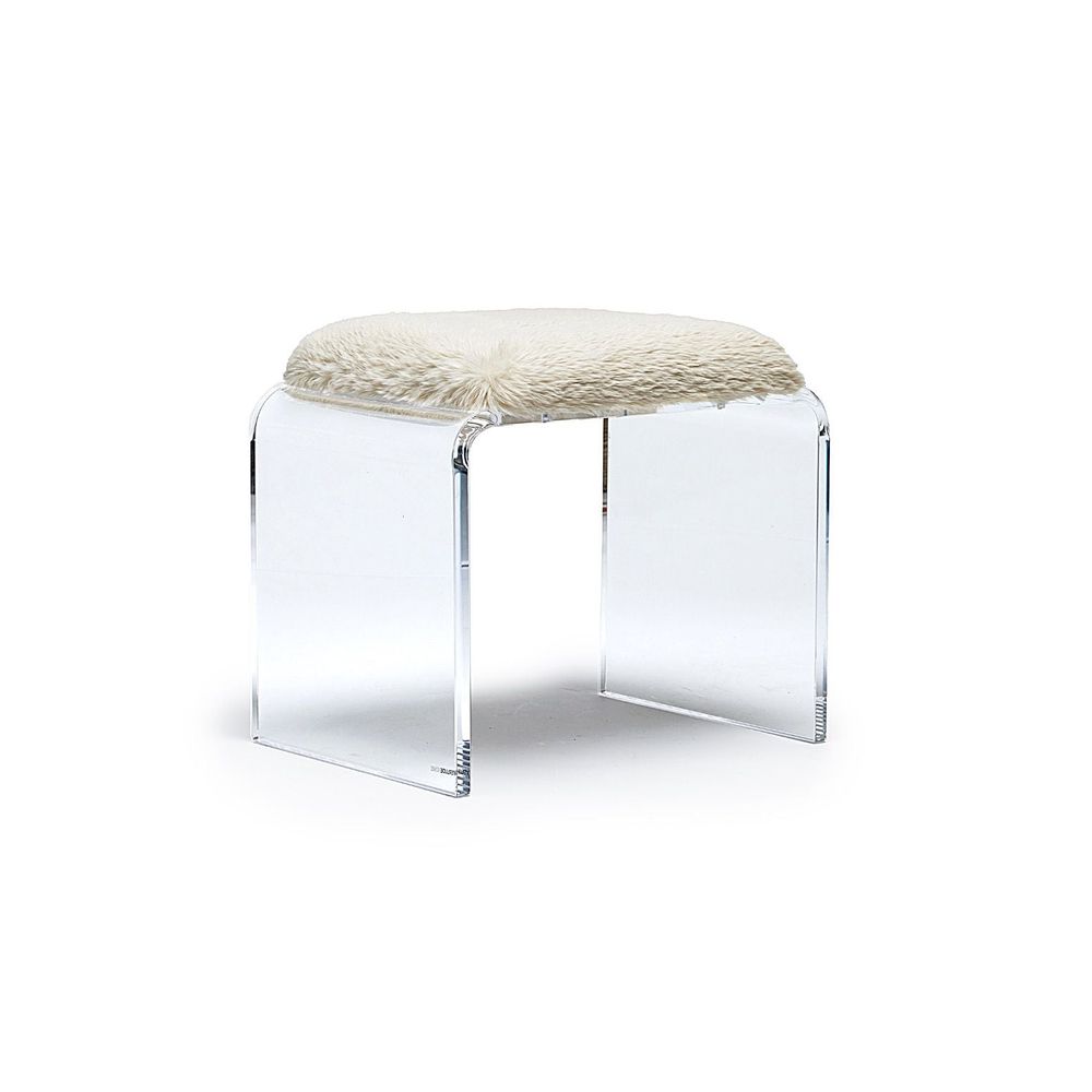Stools & Ottomans Mira Acrylic Stool - Almond