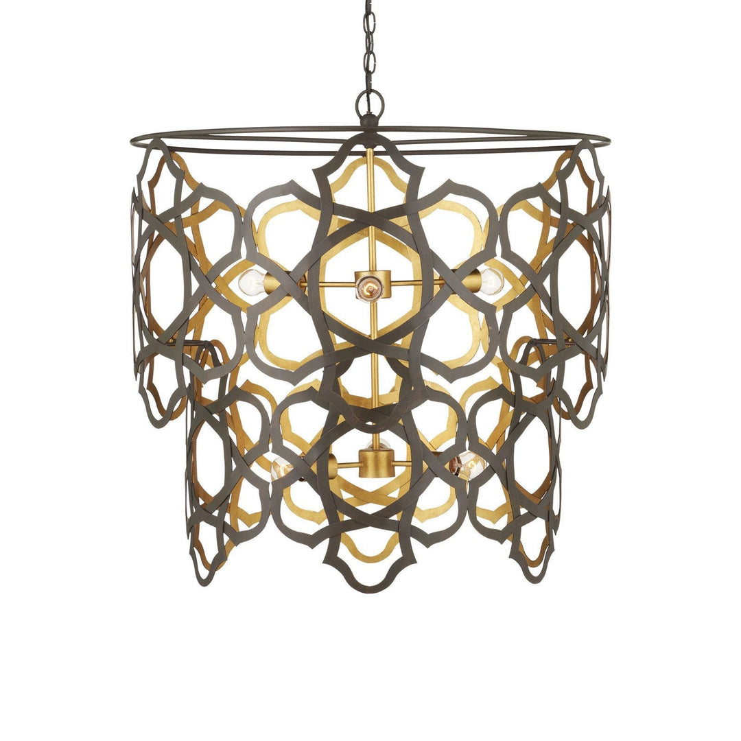 Mauresque Medium Bronze & Gold Chandelier