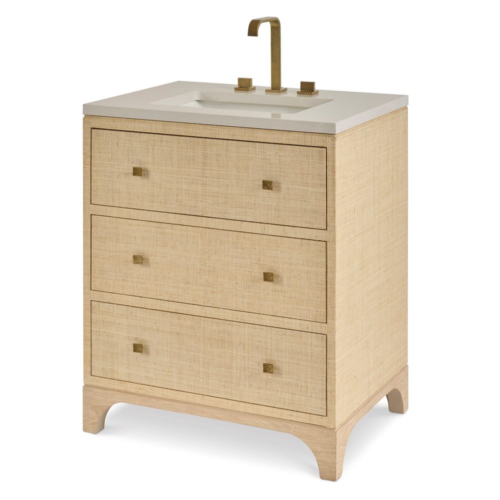 Vanities Raffia Chic Sink Chest