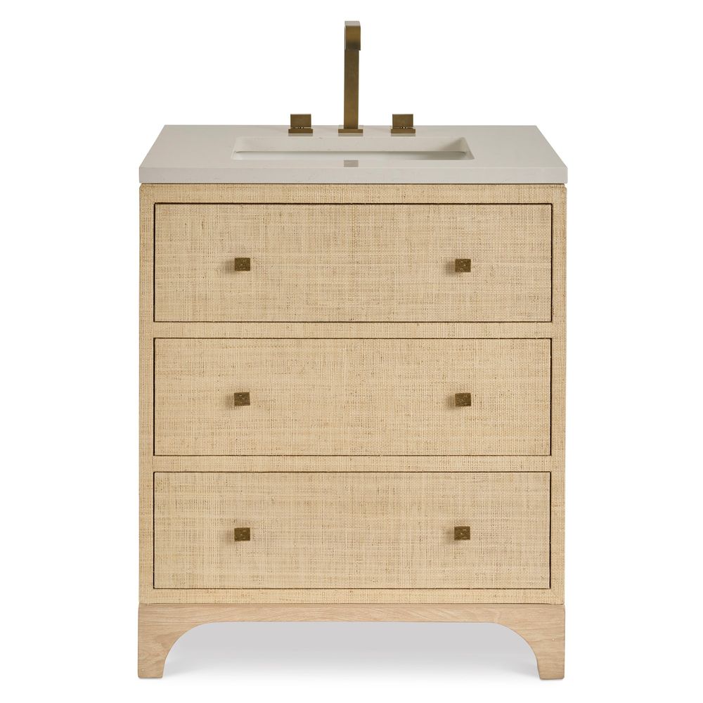 Vanities Raffia Chic Sink Chest