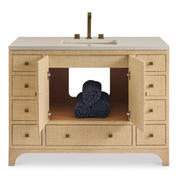 Raffia Chic Sink Chest