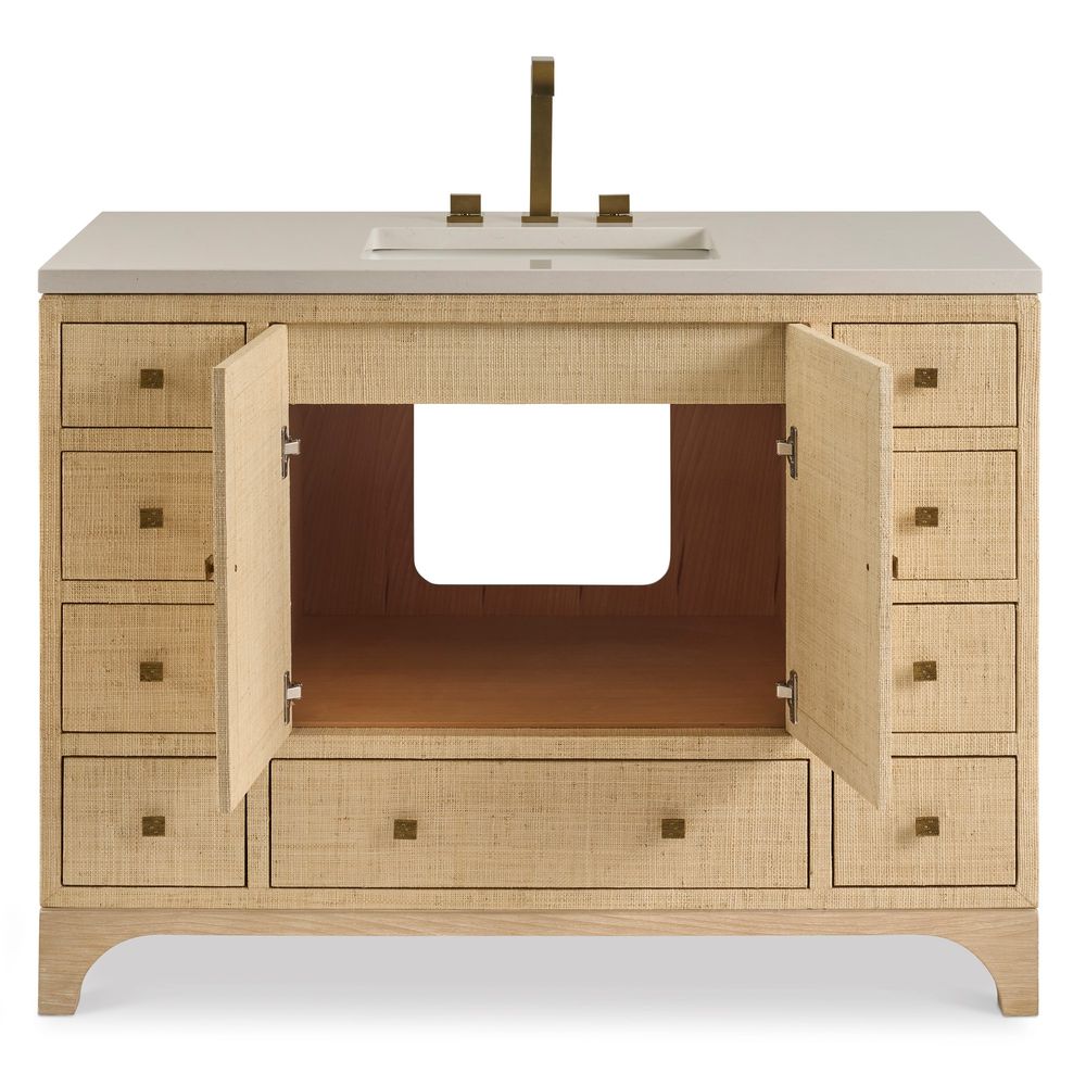 Raffia Chic Sink Chest