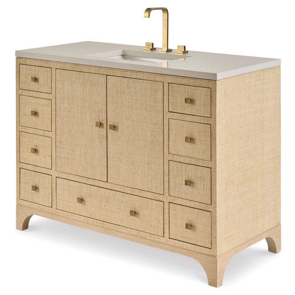 Raffia Chic Sink Chest