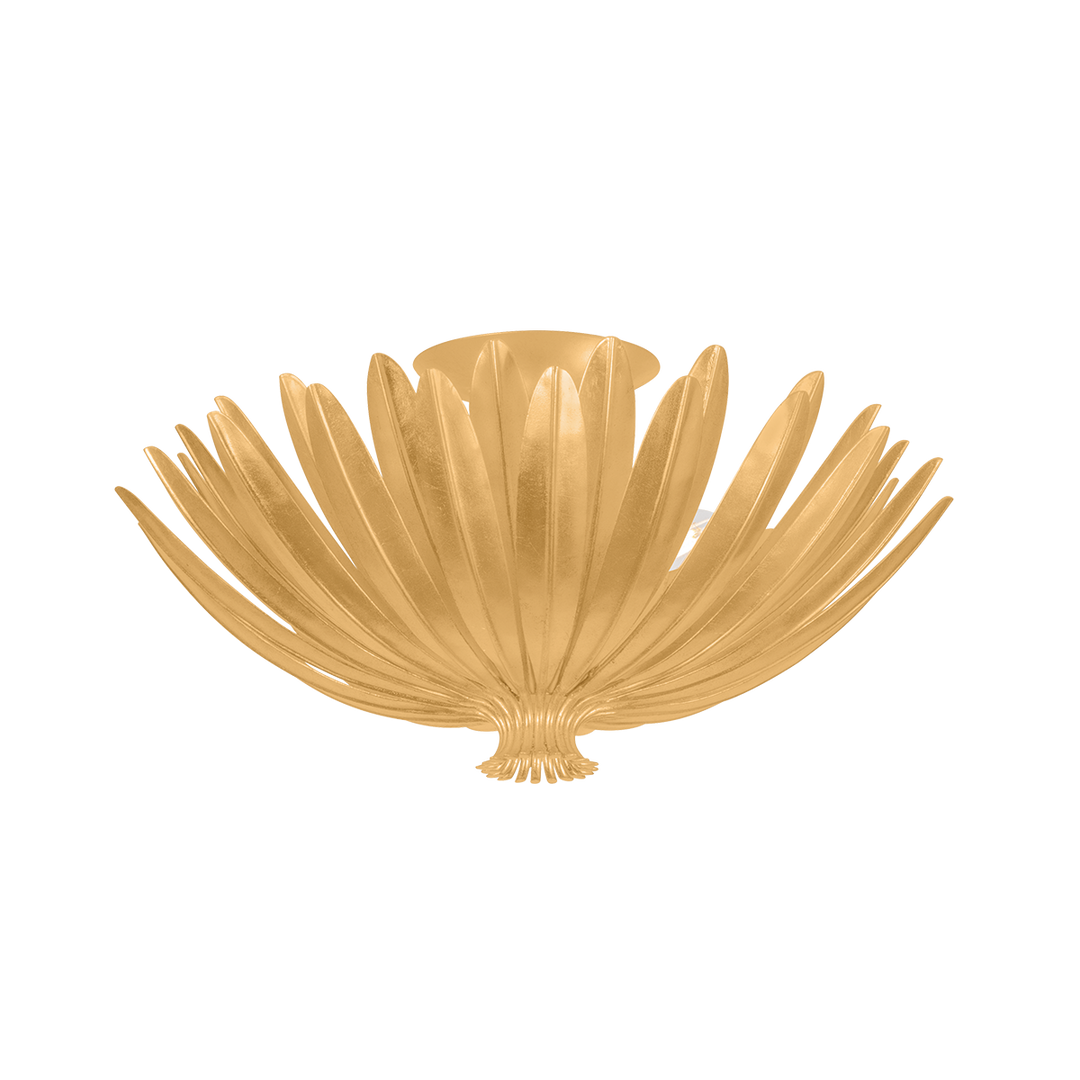 Whitfield Semi Flush - Vintage Gold Leaf