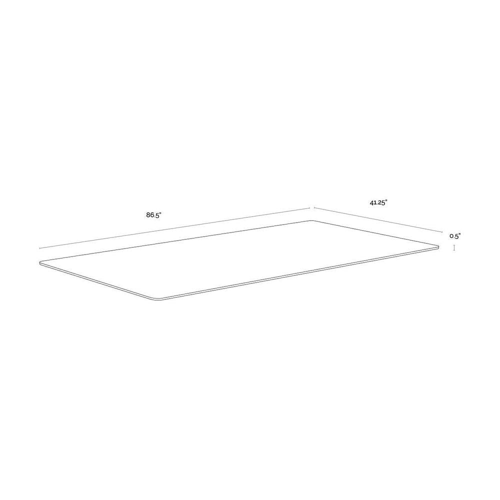 Glass Dining Table Top - Rectangular - Clear - 86.5"