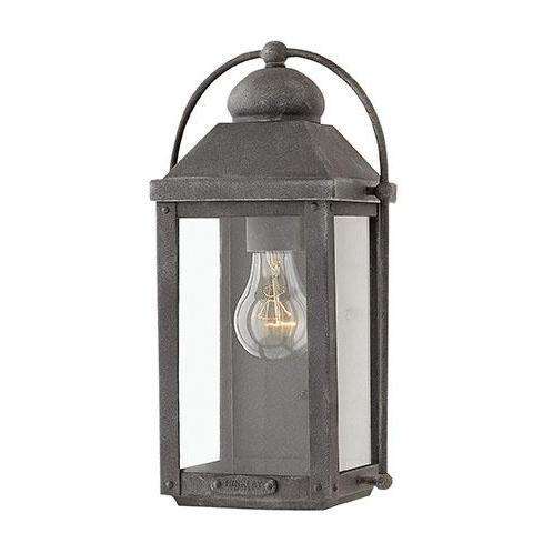 Outdoor Anchorage Wall Sconce-Hinkley Lighting-HINKLEY-1850DZ-Outdoor Wall SconcesAged Zinc-2-France and Son