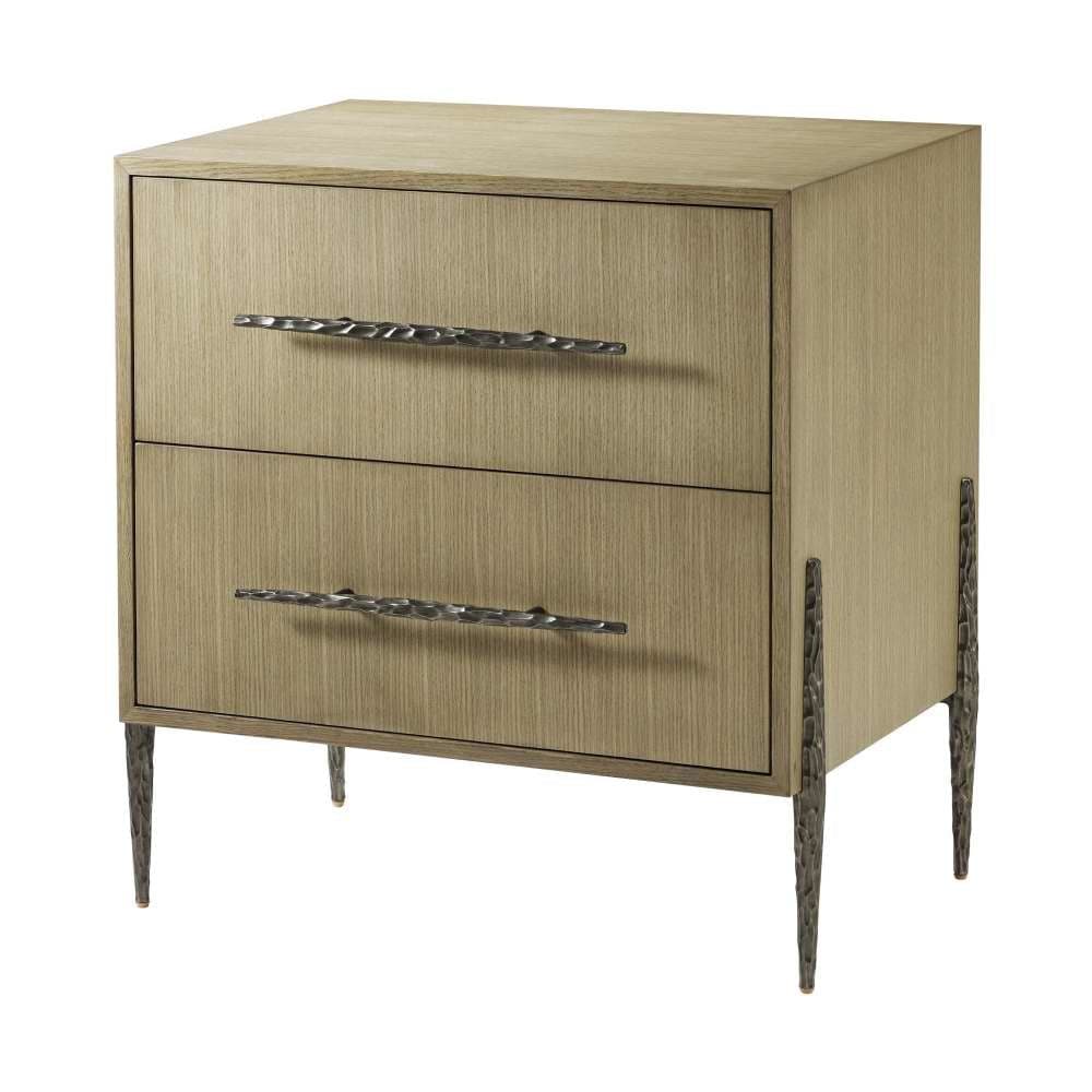 Essence Two Drawer Nightstand-Theodore Alexander-THEO-TA50222.C359-NightstandsBlonde-2-France and Son