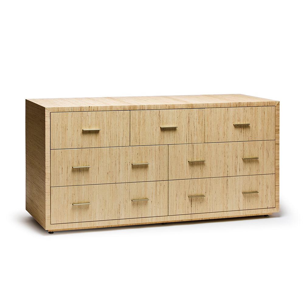 Livia 7 Drawer Chest-Interlude-INTER-188241-DressersNatural-4-France and Son