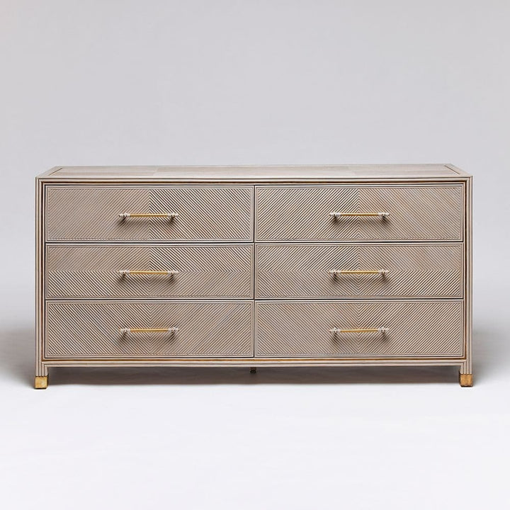 Jensen 6 Drawer Chest-Interlude-INTER-188257-DressersGrey Wash-2-France and Son