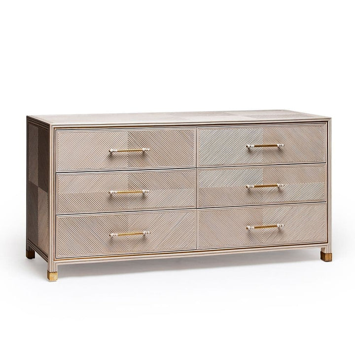 Jensen 6 Drawer Chest-Interlude-INTER-188257-DressersGrey Wash-1-France and Son