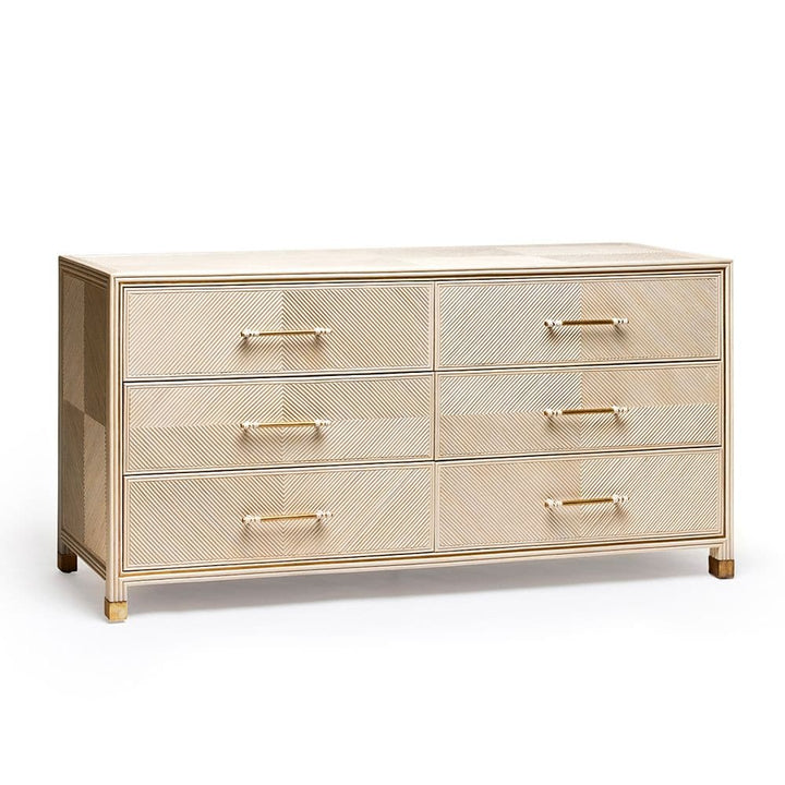 Jensen 6 Drawer Chest-Interlude-INTER-188258-DressersWhite Wash-5-France and Son