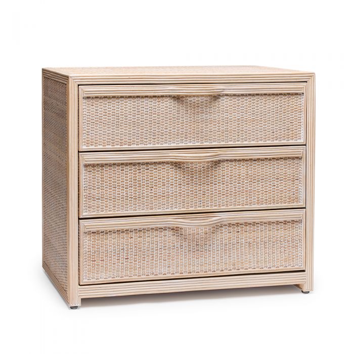 Melbourne 3 Drawer Chest-Interlude-INTER-188265-DressersWhite Wash-1-France and Son