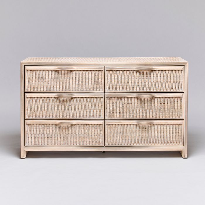 Melbourne 6 Drawer Chest-Interlude-INTER-188268-DressersWhite Wash-2-France and Son