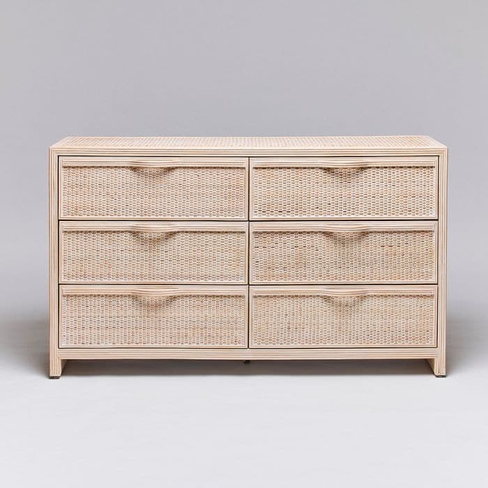 Melbourne 6 Drawer Chest-Interlude-INTER-188268-DressersWhite Wash-2-France and Son