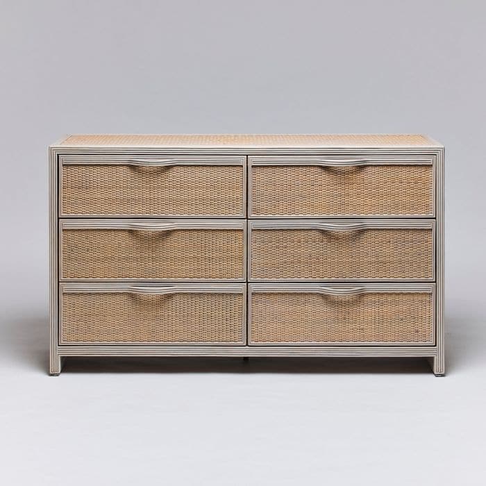 Melbourne 6 Drawer Chest-Interlude-INTER-188268-DressersWhite Wash-3-France and Son