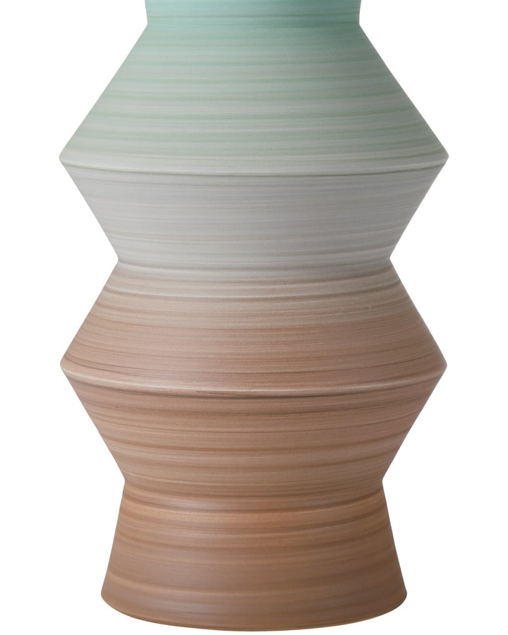Vases Happy 80's Brown & Pale Blue Vase Set of 2