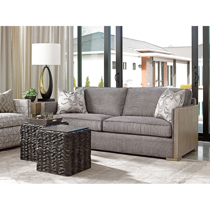 Talk Of The Town Cube End Table - Shadow Mist