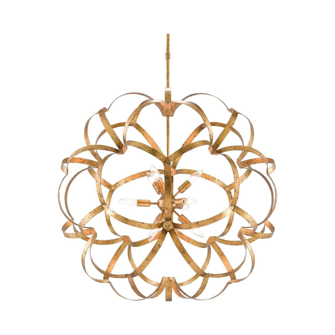 Sappho Gold Orb Chandelier