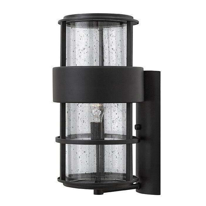Outdoor Saturn Wall Sconce-Hinkley Lighting-HINKLEY-1905SK-Outdoor Wall SconcesSatin Black-Non LED-2-France and Son