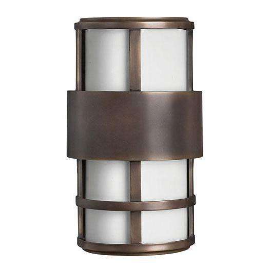 Outdoor Saturn Wall Sconce-Hinkley Lighting-HINKLEY-1908MT-LED-Outdoor Wall SconcesMetro Bronze-LED-2-France and Son