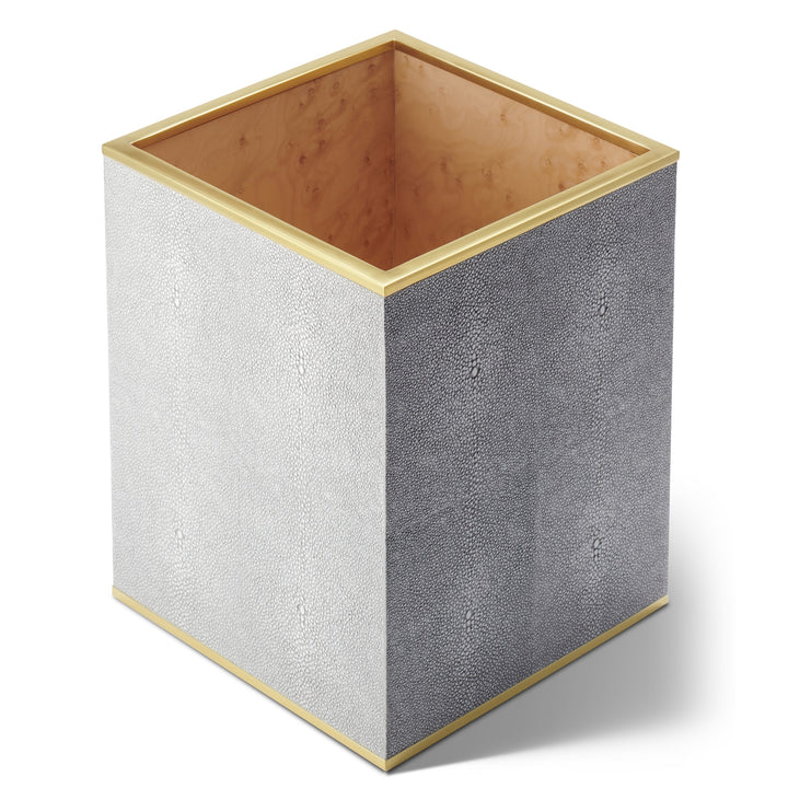 Classic Shagreen Wastebasket - image 9