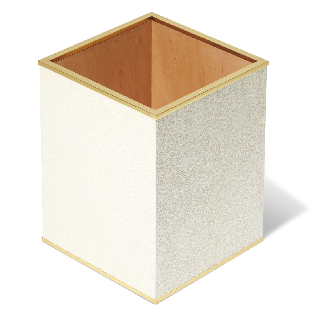 Classic Shagreen Wastebasket - image 4