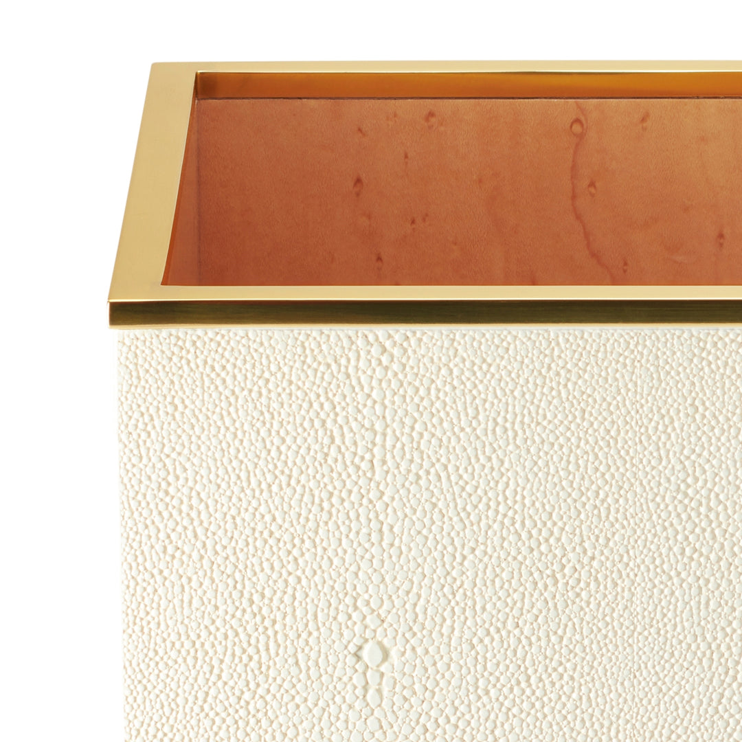 Classic Shagreen Wastebasket - image 8