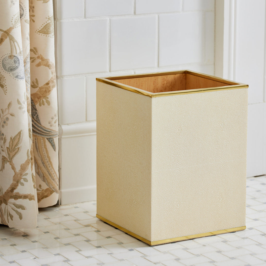 Classic Shagreen Wastebasket - image 5